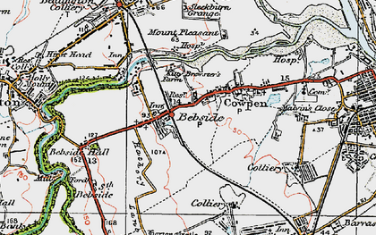 Old map of Bebside in 1925