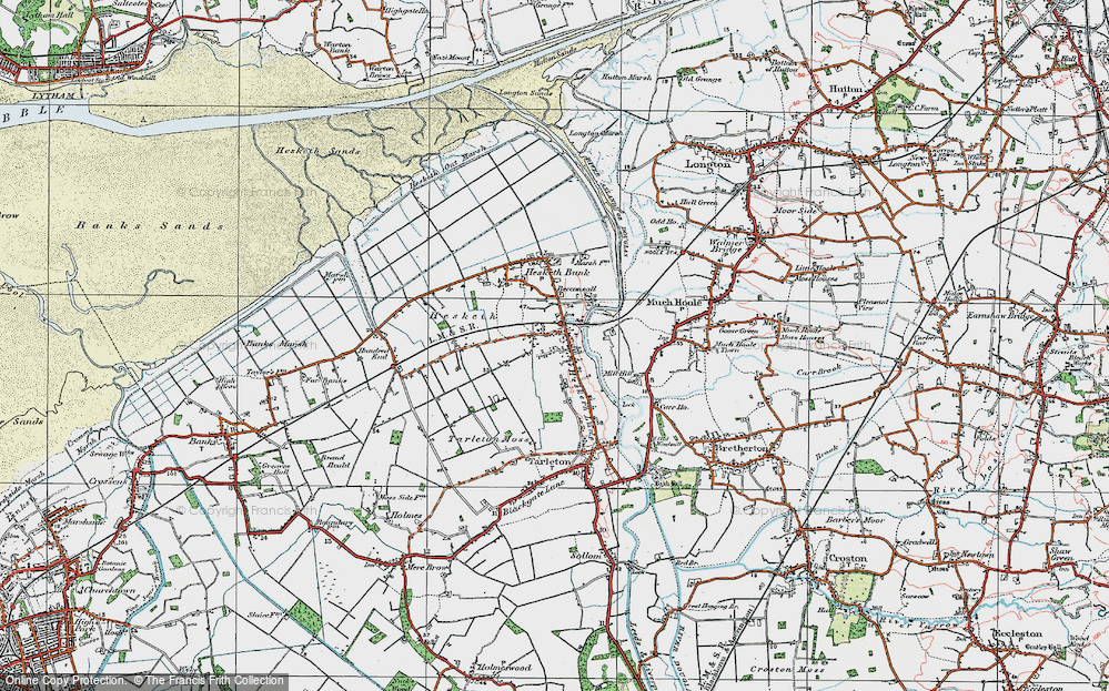 Old Map of Becconsall, 1924 in 1924