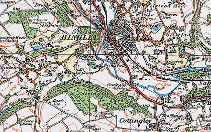 Old map of Wood Bank in 1925