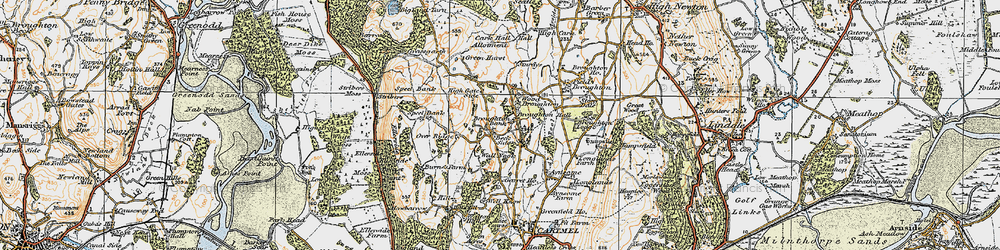 Old map of Beck Side in 1925