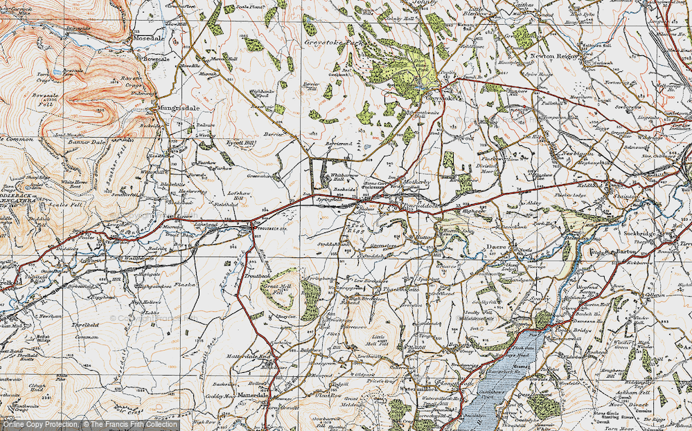 Old Map of Beckces, 1925 in 1925