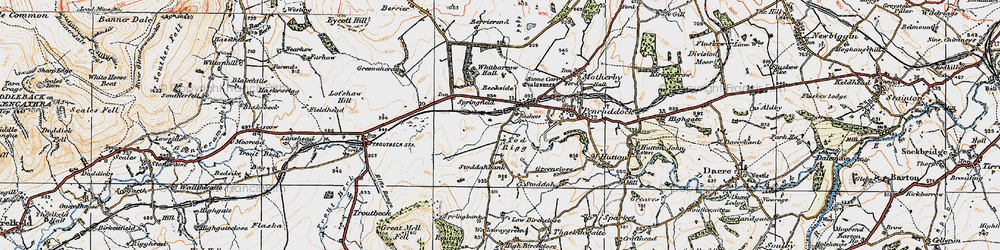 Old map of Beckces in 1925