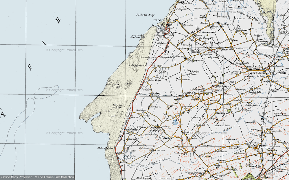 Old Map of Beckfoot, 1925 in 1925