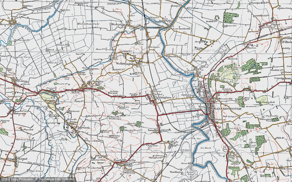Old Map of Beckingham, 1923 in 1923
