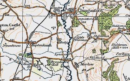 Old map of Beckjay in 1920