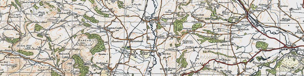 Old map of Beckjay in 1920