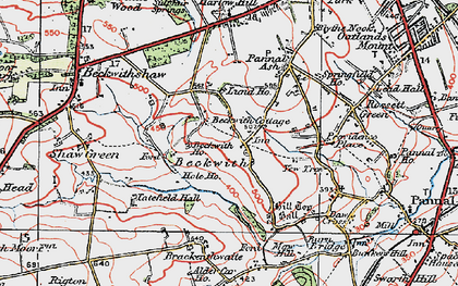 Old map of Beckwith Ho in 1925