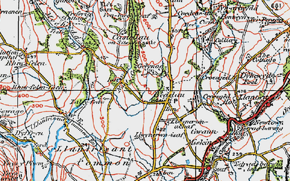 Old map of Beddau in 1922