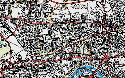 Old map of Bedford Park in 1920