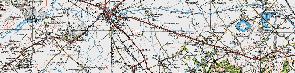 Old map of Bedgrove in 1919
