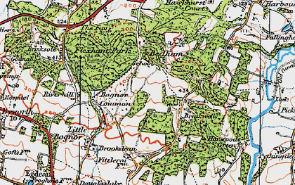 Old map of Brinkwells in 1920