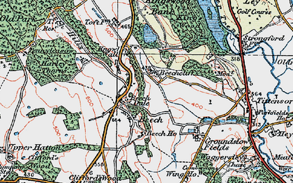 Old map of Beech in 1921