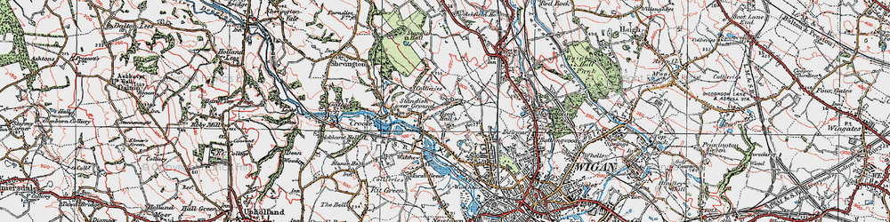 Old map of Beech Hill in 1924