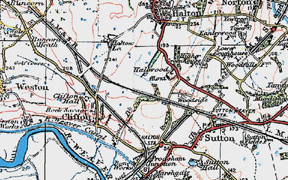 Old map of Beechwood in 1923