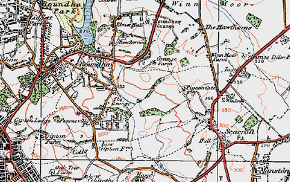 Old map of Beechwood in 1925