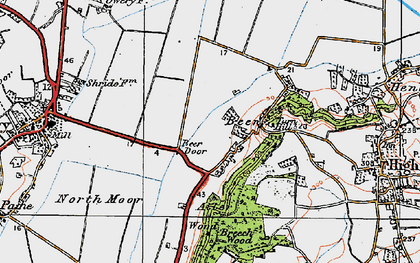 Old map of Turn Hill in 1919