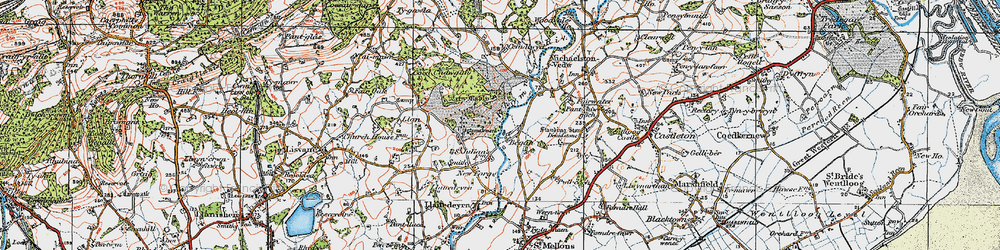 Old map of Began in 1919