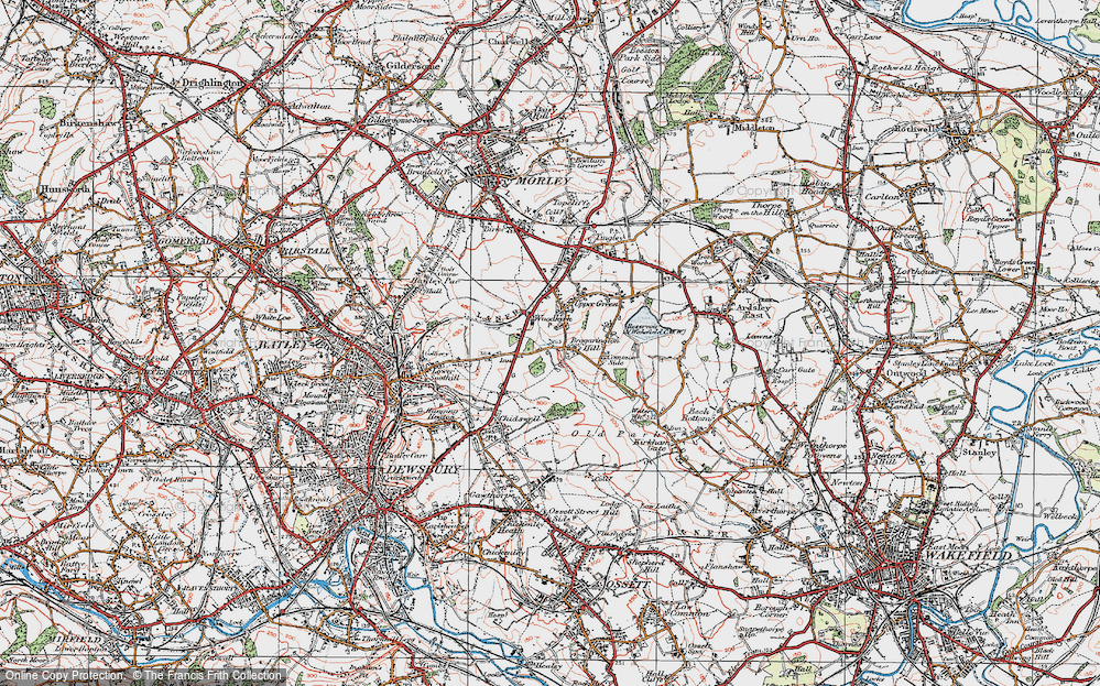 Old Map of Beggarington Hill, 1925 in 1925