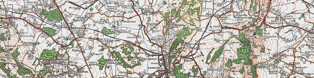Old map of Beggars Ash in 1920
