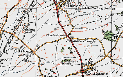 Old map of Belcher's Bar in 1921