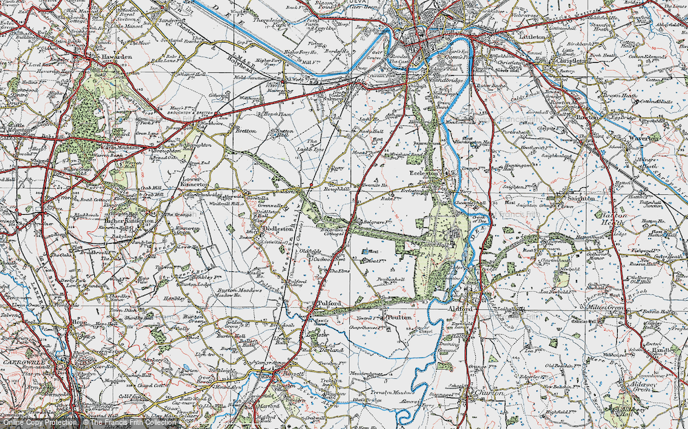 Historic Ordnance Survey Map of Belgrave, 1924