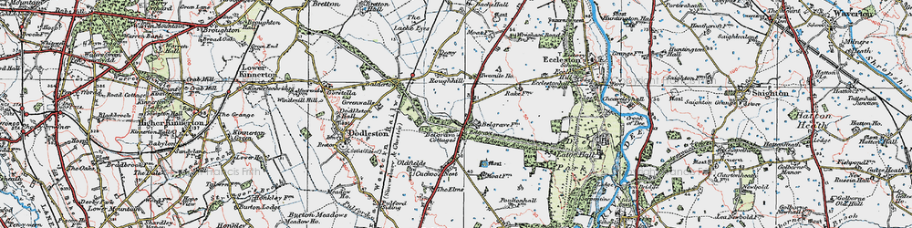 Old map of Belgrave in 1924