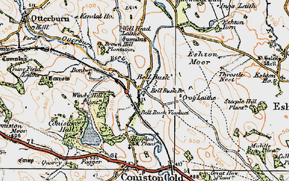 Old map of Bonber in 1924