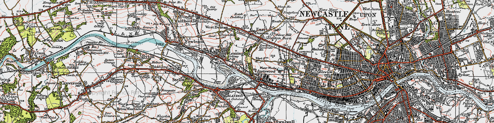 Old map of Bell's Close in 1925