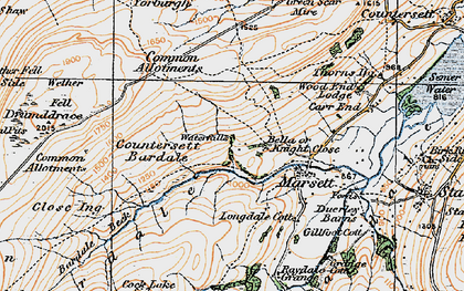 Old map of Bella in 1925