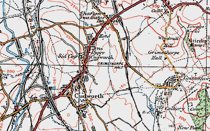 Old map of Belle Green in 1924