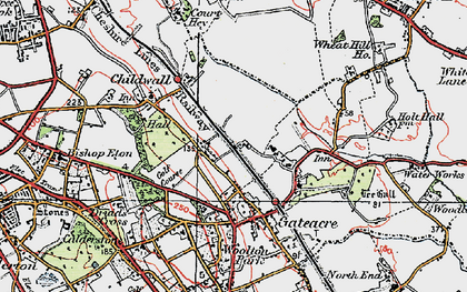 Old map of Belle Vale in 1923