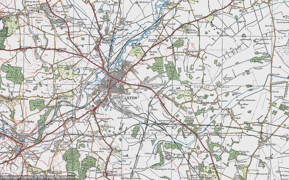 Old Map of Belle Vue, 1923 in 1923