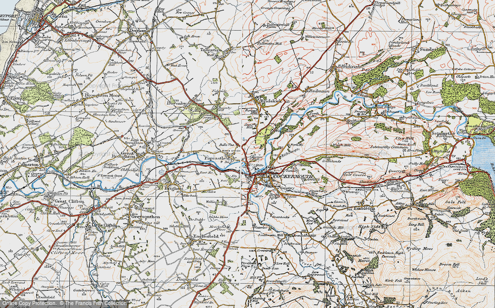 Old Map of Belle Vue, 1925 in 1925
