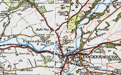 Old map of Belle Vue in 1925