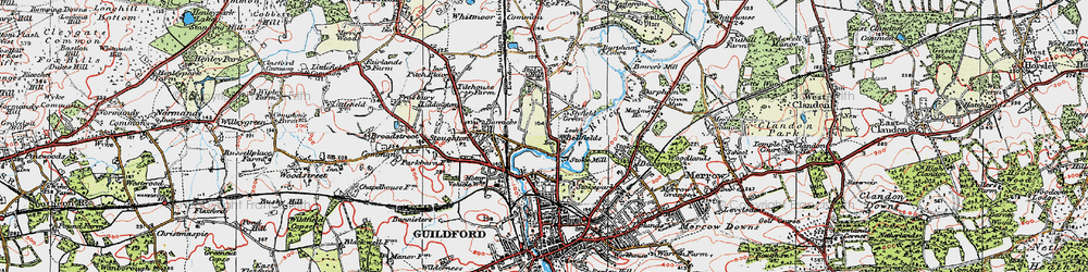 Old map of Bellfields in 1920