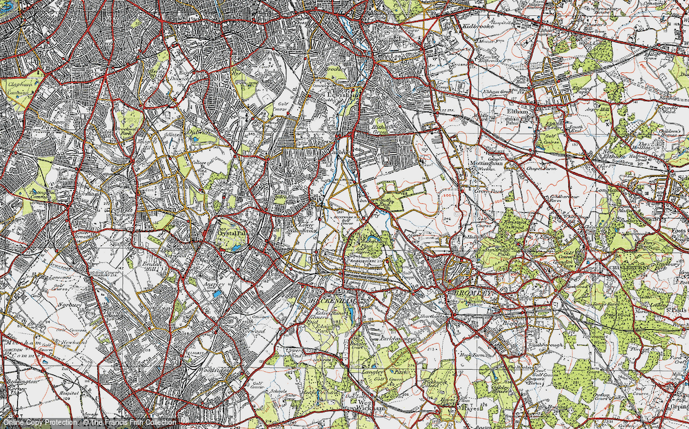 Old Map of Bellingham, 1920 in 1920
