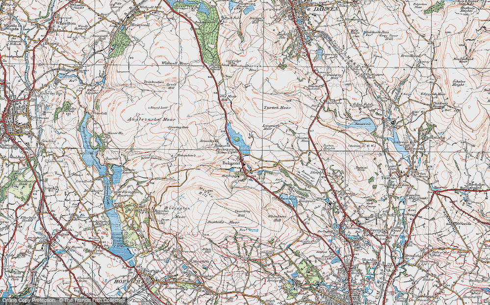 Old Map of Historic Map covering Bromiley in 1924