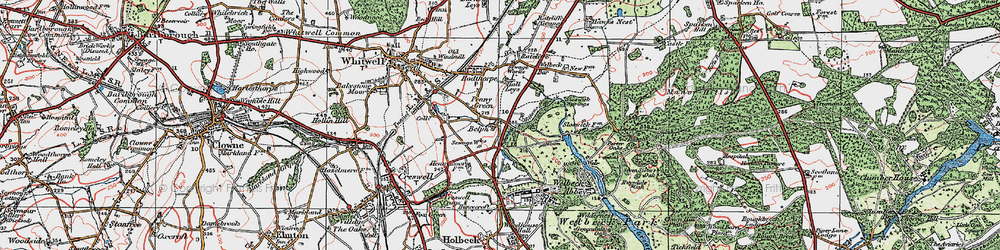 Old map of Belph in 1923