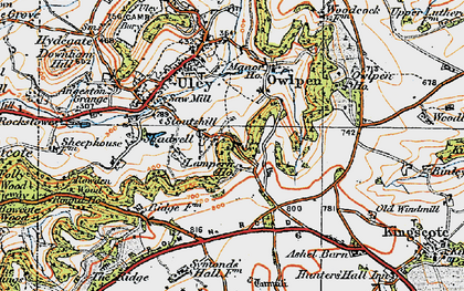 Old map of Bencombe in 1919