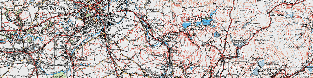 Old map of Bentgate in 1924