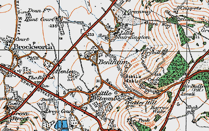 Old map of Bentham in 1919