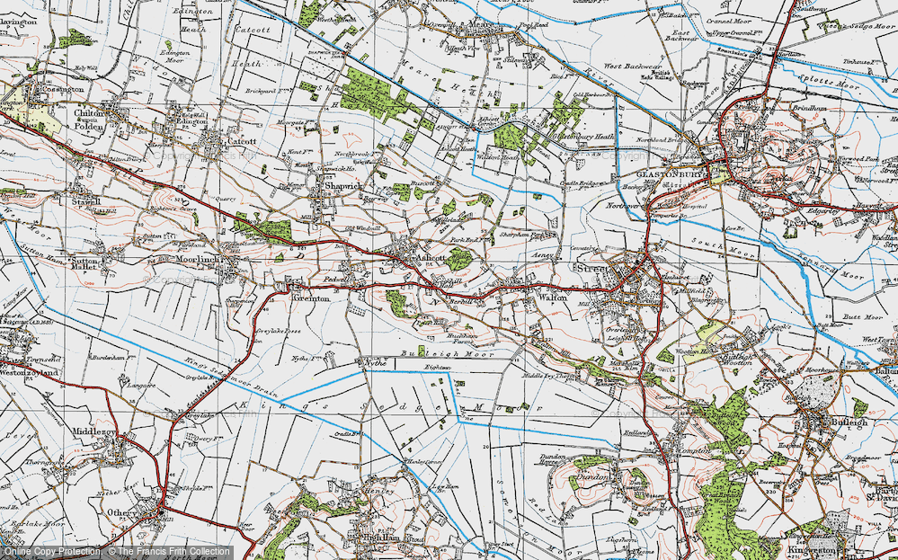 Old Map of Berhill, 1919 in 1919