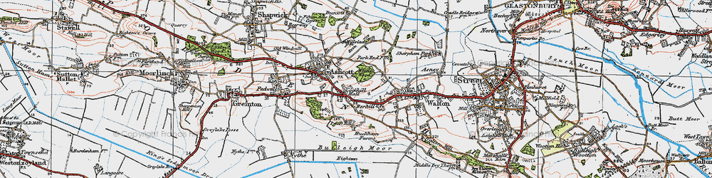 Old map of Berhill in 1919