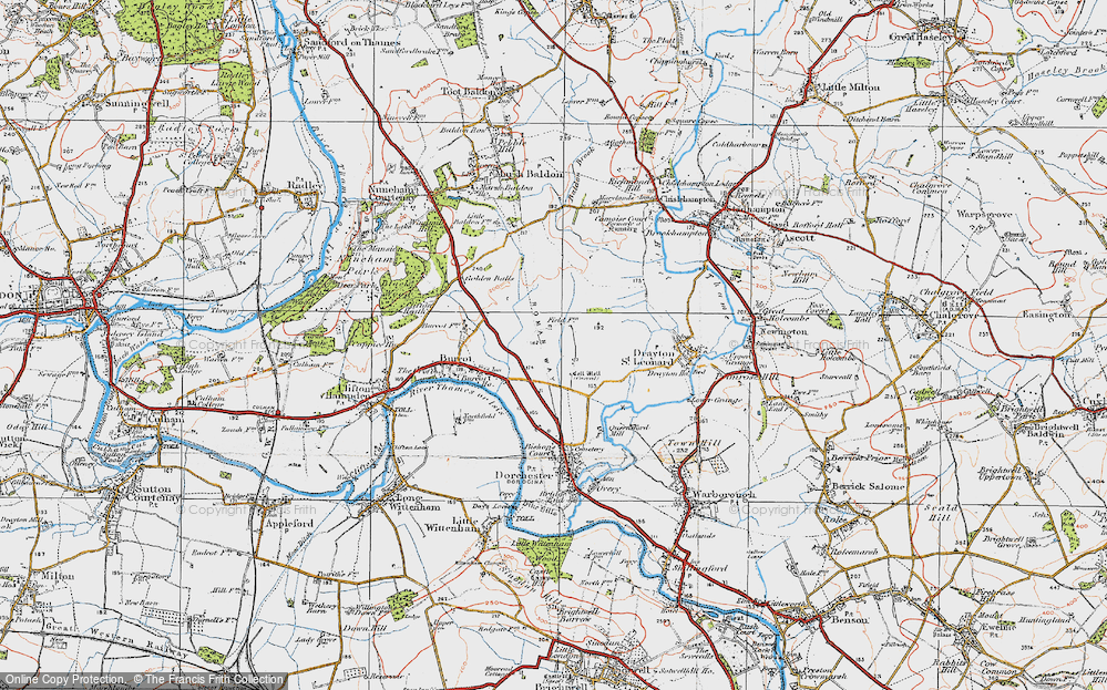 Old Map of Berinsfield, 1919 in 1919