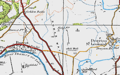 Old map of Berinsfield in 1919