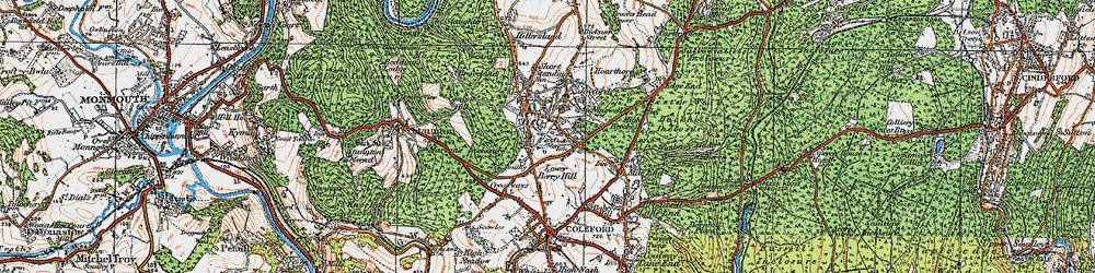 Old map of Berry Hill in 1919