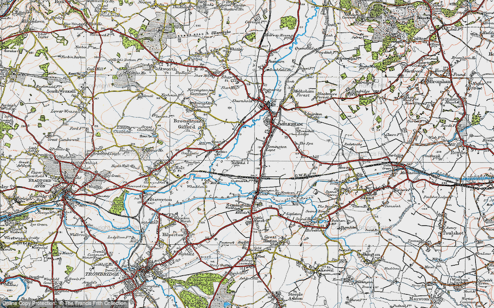Old Map of Berryfield, 1919 in 1919
