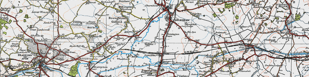 Old map of Berryfield in 1919