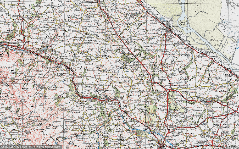 Old Map of Berth-ddu, 1924 in 1924