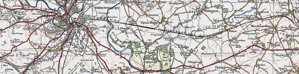 Old map of Berwick Wharf in 1921